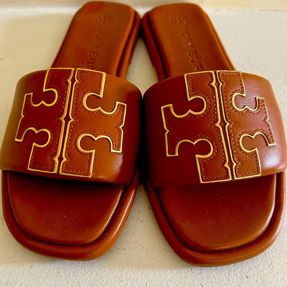 Tory Burch Double T Sport Slide Sandal